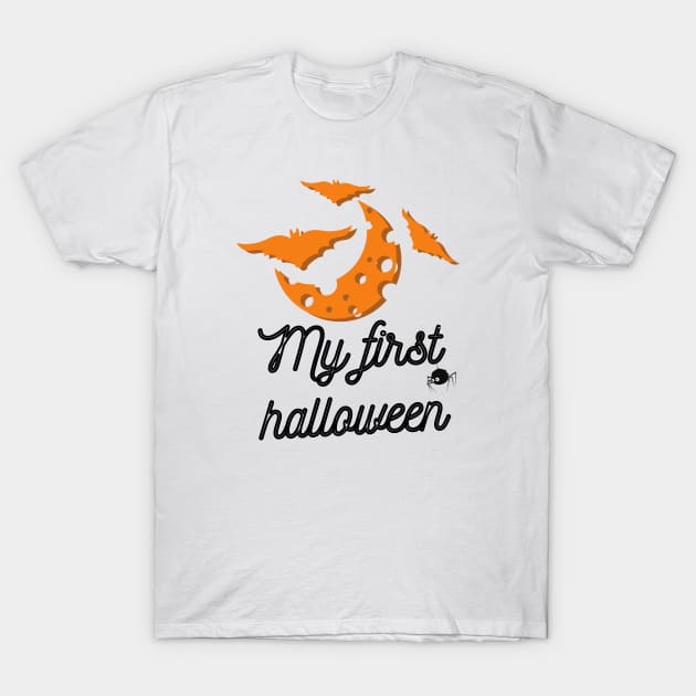 Funny My first bat halloween T-Shirt by Mplanet